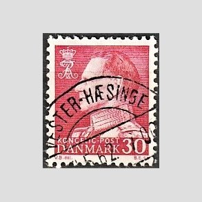 FRIMRKER DANMARK | 1961-62 - AFA 394 - Fr. IX 30 re rd - Lux Stemplet