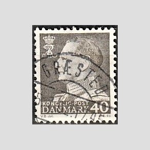 FRIMRKER DANMARK | 1961-62 - AFA 396 - Fr. IX 40 re gr - Pragt Stemplet