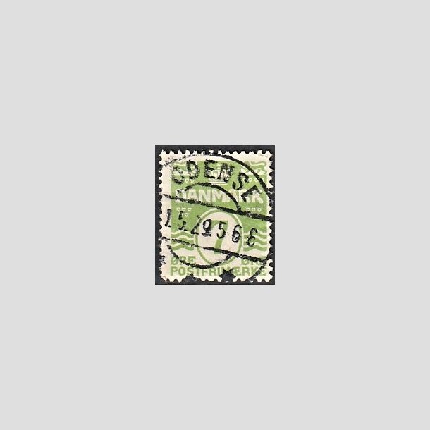 FRIMRKER DANMARK | 1926-30 - AFA 167 - Blgelinie 7 re lysgrn - Lux Stemplet