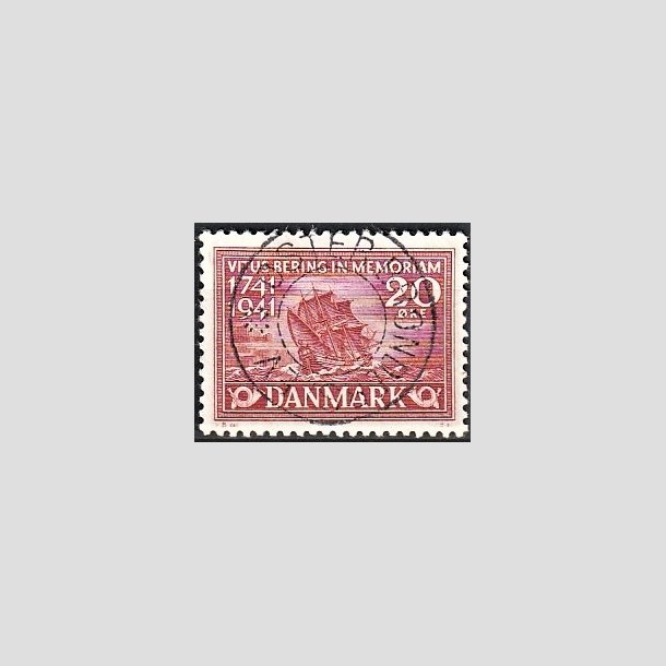 FRIMRKER DANMARK | 1941 - AFA 271 - Vitus Bering 20 re rd - Lux Stemplet