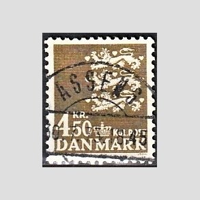 FRIMRKER DANMARK | 1972 - AFA 530 - Rigsvben 4,50 Kr. olivenbrun - Lux Stemplet