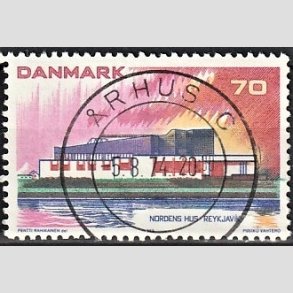 FRIM�RKER DANMARK | 1973 - AFA 547 - Nordens hus. - 70 �re flerfarvet - Pragt Stemplet
