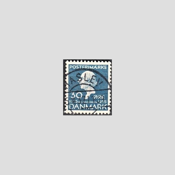 FRIMRKER DANMARK | 1935 - AFA 228 - H. C. Andersen 30 re bl - Lux Stemplet "HASLEV"