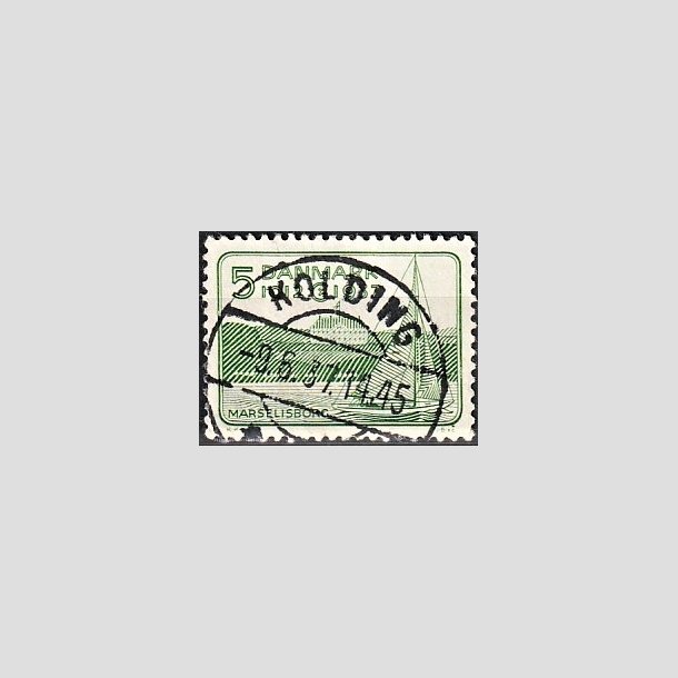 FRIMRKER DANMARK | 1937 - AFA 239 - Chr. X 25 re jubilum 5 re grn - Lux Stemplet Kolding