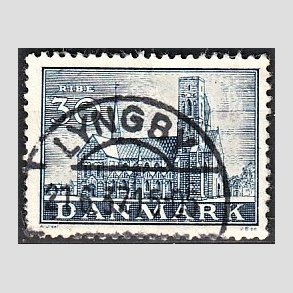 FRIM�RKER DANMARK | 1936 - AFA 233 - Reformationen 30 �re bl� - Lux Stemplet Lyngby