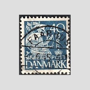 FRIM�RKER DANMARK | 1940 - AFA 260 - Karavel 40 �re bl� Type II - Lux Stemplet 