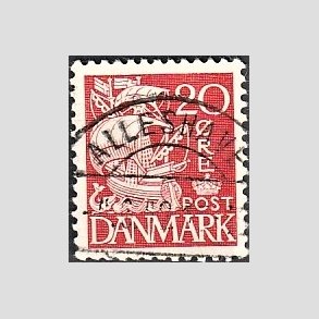 FRIM�RKER DANMARK | 1940 - AFA 258 - Karavel 20 �re r�d Type II - Lux Stemplet 