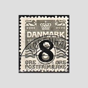 FRIMRKER DANMARK | 1921-22 - AFA 117 - 8/3 re gr provisorier - Lux Stemplet