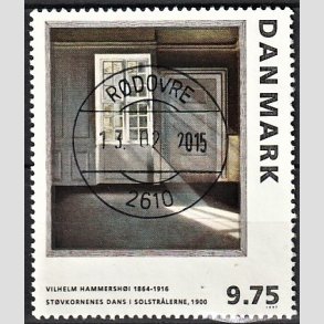 FRIMRKER DANMARK | 1997 - AFA 1158 - Vilh. Hammershj - 9,75 Kr. flerfarvet - Lux Stemplet