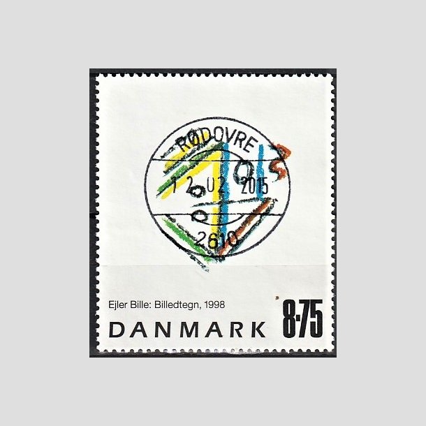 FRIMRKER DANMARK | 1998 - AFA 1189 - Ejler Bille - 8,75 Kr. flerfarvet - Pragt Stemplet