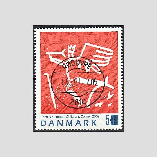 FRIMRKER DANMARK | 2002 - AFA 1330 - Jens Birkmose - 5,00 Kr. flerfarvet - Pragt Stemplet