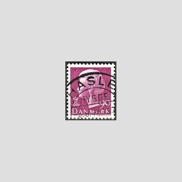 FRIMRKER DANMARK | 1974 - AFA 562 - Dronning Margrethe - 90 re violet - Pragt Stemplet Hasle