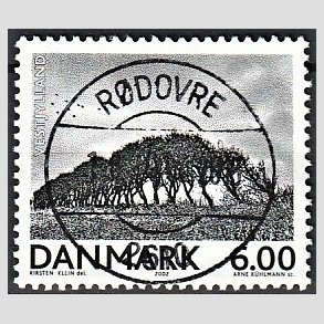 FRIM�RKER DANMARK | 2002 - AFA 1316 - Landskabsbilleder - 6,00 Kr. Vestjylland - Pragt Stemplet