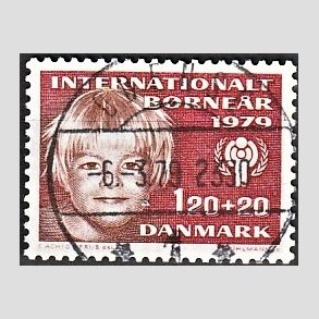 FRIMRKER DANMARK | 1979 - AFA 671 - Brner - 120 + 20 re rd/rdbrun - Pragt Stemplet