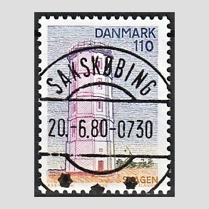 FRIM�RKER DANMARK | 1980 - AFA 701 - Nord for Limfjorden - 110 �re flerfarvet - Pragt Stemplet