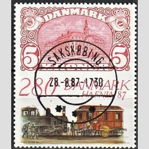FRIMRKER DANMARK | 1987 - AFA 888 - Hafnia 87 - 2,80 Kr. flerfarvet - Lux Stemplet