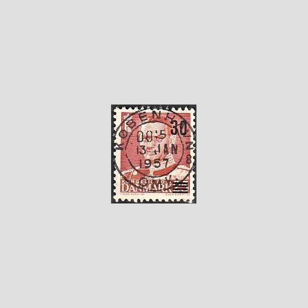 FRIMRKER DANMARK | 1955 - AFA 364 - Provisorier - 30/25 re rd - Pragt Stemplet