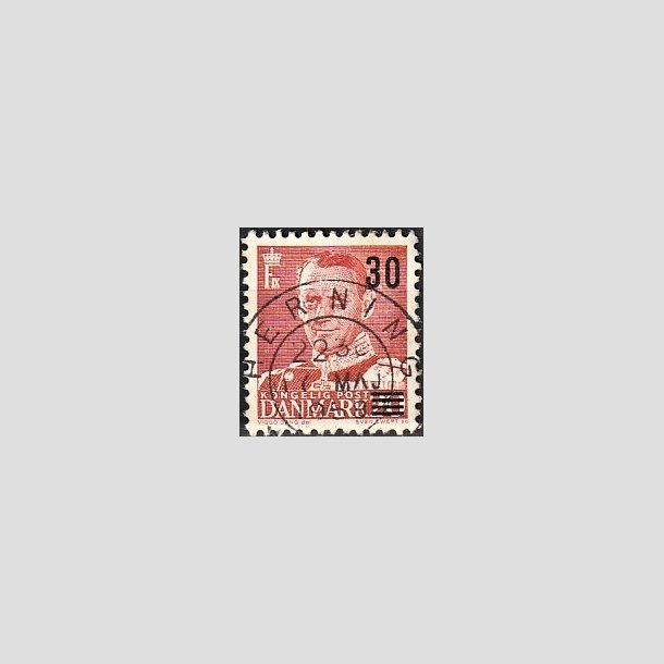 FRIMRKER DANMARK | 1955 - AFA 363 - Provisorier - 30/20 re rd - Pragt Stemplet Herning