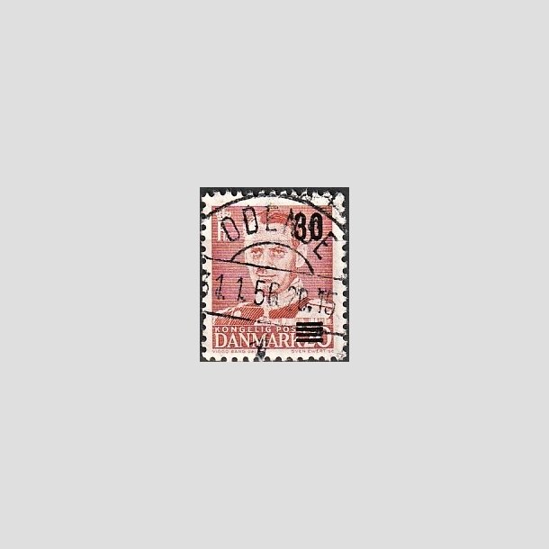 FRIMRKER DANMARK | 1955 - AFA 363 - Provisorier - 30/20 re rd - Pragt Stemplet