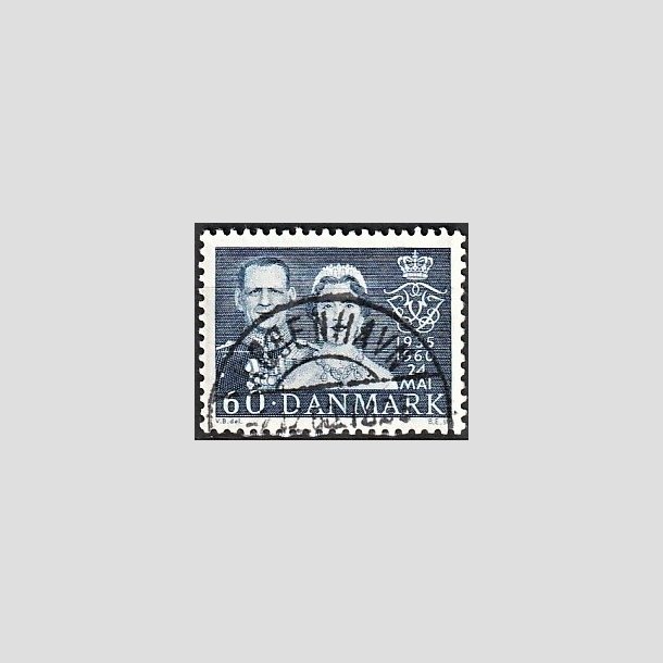 FRIMRKER DANMARK | 1960 - AFA 385 - Slvbryllup - 60 re bl - Lux Stemplet 