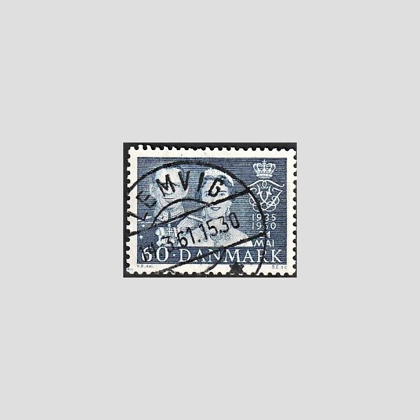 FRIMRKER DANMARK | 1960 - AFA 385 - Slvbryllup - 60 re bl - Lux Stemplet Lemvig