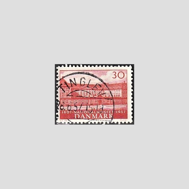 FRIMRKER DANMARK | 1957 - AFA 370 - Nationalmuseets 150 r - 30 re rd - Pragt Stemplet