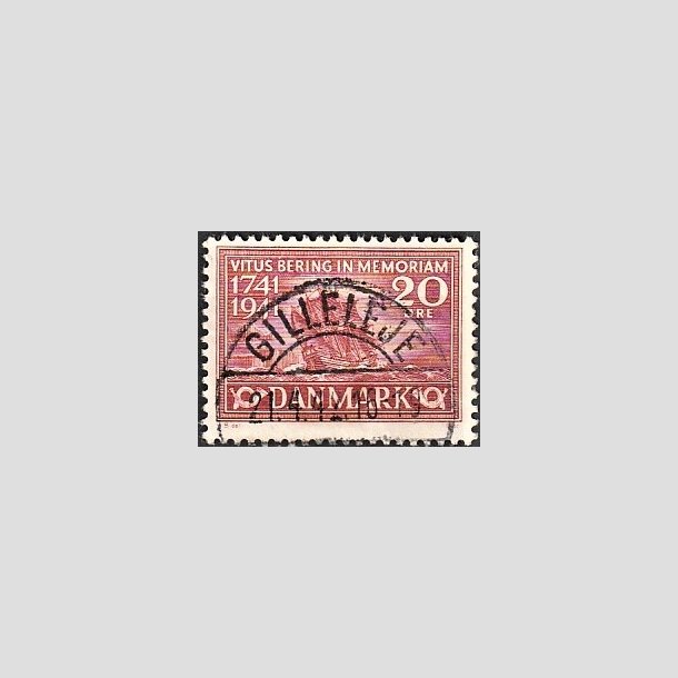 FRIMRKER DANMARK | 1941 - AFA 271 - Vitus Bering 20 re rd - Lux Stemplet Gilleleje