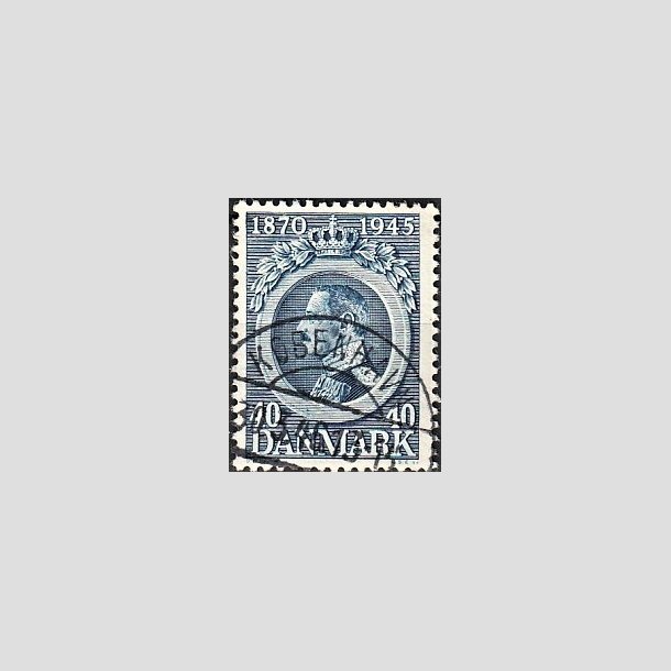 FRIMRKER DANMARK | 1945 - AFA 292 - Chr. X 75 r 40 re bl - Pragt Stemplet