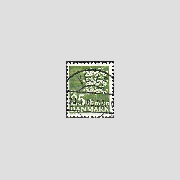 FRIMRKER DANMARK | 1962 - AFA 402 - Rigsvben 25 Kr. grn - Pragt Stemplet