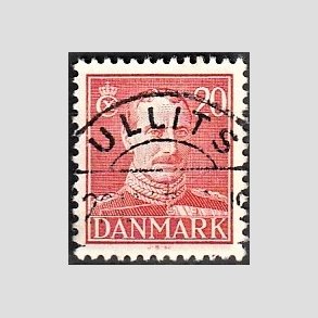 FRIMRKER DANMARK | 1942-44 - AFA 276 - Chr. X 20 re rd - Lux Stemplet Ullits