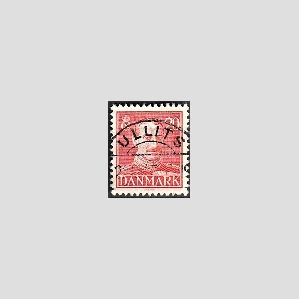 FRIMRKER DANMARK | 1942-44 - AFA 276 - Chr. X 20 re rd - Lux Stemplet Ullits