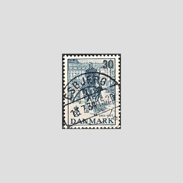 FRIMRKER DANMARK | 1937 - AFA 242 - Chr. X 25 re jubilum 30 re bl - Lux Stemplet Esbjerg