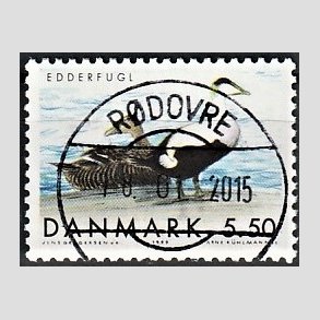 FRIM�RKER DANMARK | 1999 - AFA 1224 - Danske tr�kfugle - 5,50 Kr. Edderfugl - Pragt Stemplet