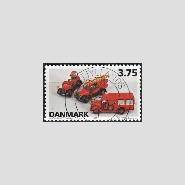 FRIMRKER DANMARK | 1995 - AFA 1103 - Dansk legetj - 3,75 Kr. flerfarvet - Pragt Stemplet