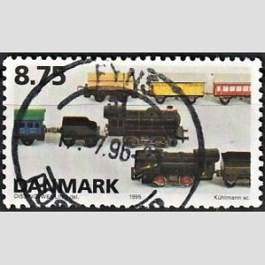 FRIM�RKER DANMARK | 1995 - AFA 1105 - Dansk leget�j - 8,75 Kr. flerfarvet - Pragt Stemplet