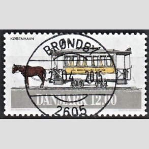 FRIM�RKER DANMARK | 1994 - AFA 1073 - Sporvogne - 12,00 Kr. flerfarvet - Pragt Stemplet