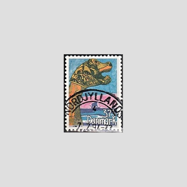 FRIMRKER DANMARK | 1993 - AFA 1050 - Vindertegning frimrketegning - 3,75 Kr. flerfarvet - Pragt Stemplet