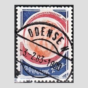 FRIM�RKER DANMARK | 1983 - AFA 765 - Kommunikations�ret - 2,00 Kr. flerfarvet - Pragt Stemplet