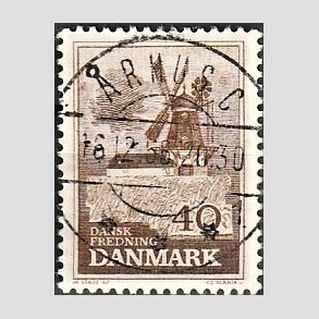 FRIMRKER DANMARK | 1965 - AFA 440 - Bog Mlle - 40 re brun - Pragt Stemplet