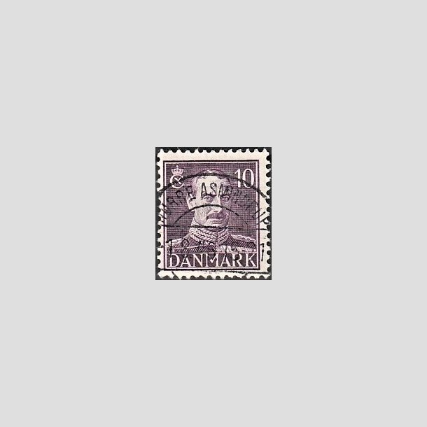 FRIMRKER DANMARK | 1942-44 - AFA 274 - Chr. X 10 re violet - Lux Stemplet