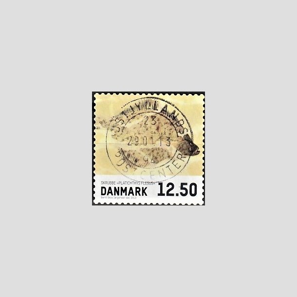 FRIMRKER DANMARK | 2013 - AFA 1728 - Fisk - 12,50 Kr. skrubbe - Pragt Stemplet