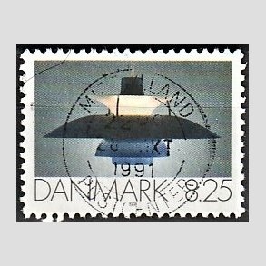 FRIM�RKER DANMARK | 1991 - AFA 998 - Dansk Brugskunst - 8,25 Kr. flerfarvet - Pragt Stemplet