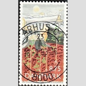 FRIM�RKER DANMARK | 1992 - AFA 1022 - Natur, Milj� og udvikling - 8,75 Kr. flerfarvet - Pragt Stemplet
