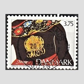 FRIM�RKER DANMARK | 1993 - AFA 1054 - Almuesmykker - 3,75 Kr. flerfarvet - Pragt Stemplet