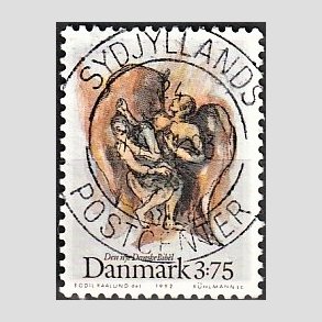 FRIM�RKER DANMARK | 1992 - AFA 1034 - Biblen - 3,75 Kr. flerfarvet - Pragt Stemplet