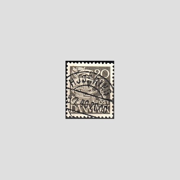 FRIMRKER DANMARK | 1937-40 - AFA 204a - Karavel 20 re gr Type II - Lux Stemplet Hjrring