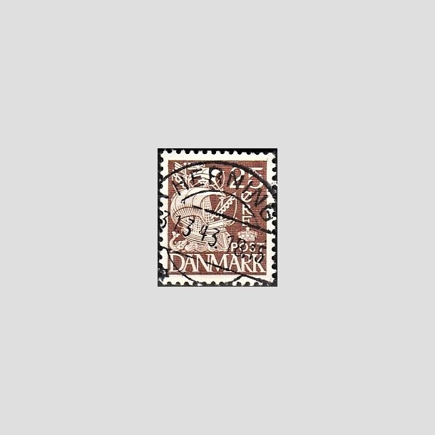 FRIMRKER DANMARK | 1937-40 - AFA 214a - Karavel 25 re brun Type II - Lux Stemplet 