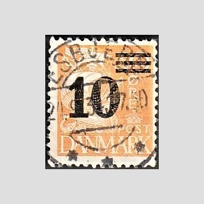 FRIMRKER DANMARK | 1934 - AFA 222 - 10/30 re orangegul provisorier - Lux Stemplet