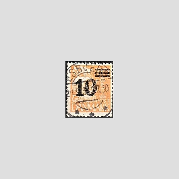FRIMRKER DANMARK | 1934 - AFA 222 - 10/30 re orangegul provisorier - Lux Stemplet