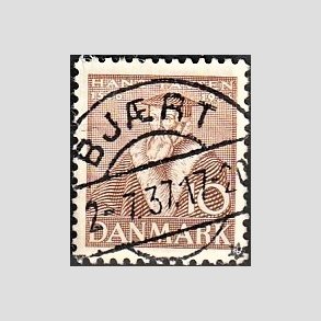 FRIM�RKER DANMARK | 1936 - AFA 231 - Reformationen 10 �re brun - Lux Stemplet Bj�rt